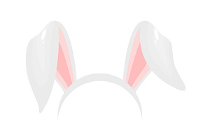 Rabbit ears realistic vector, an Object Illustration by the8monkey
