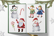 Santa Claus helpers. Christmas set, an Illustration by SleptArt (Thumbnail 2 of 8)