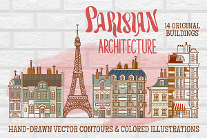 Parisian Architecture Hand-drawn Art