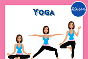 Yoga Teacher Portrait Creator, a Person Illustration by Lauren Lesley Studio (Thumbnail 8 of 43)