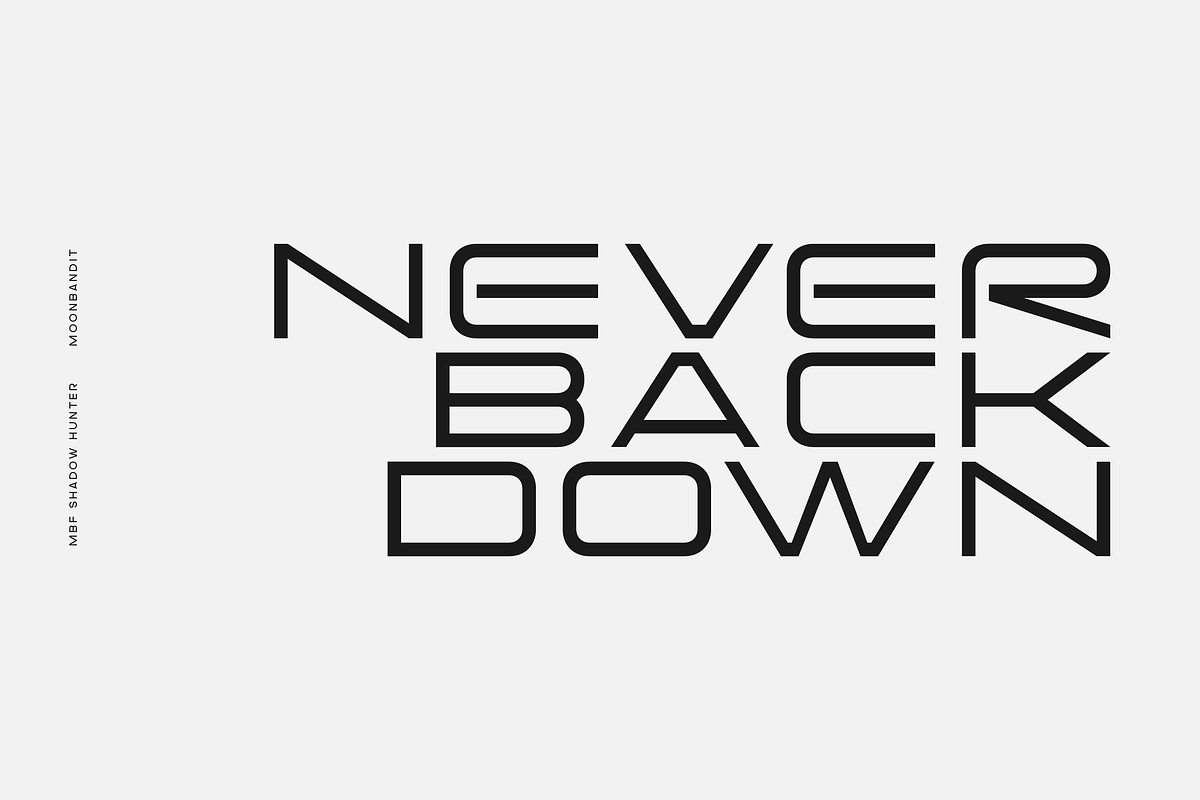 MBF Shadow Hunter, a Font by MoonBandit (Photo 4 of 5)