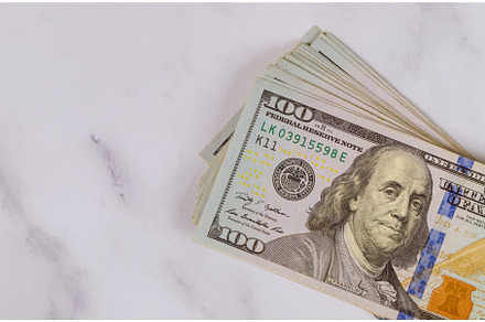 Hundred dollars bills american, a Business Photo by Ungvar Studio