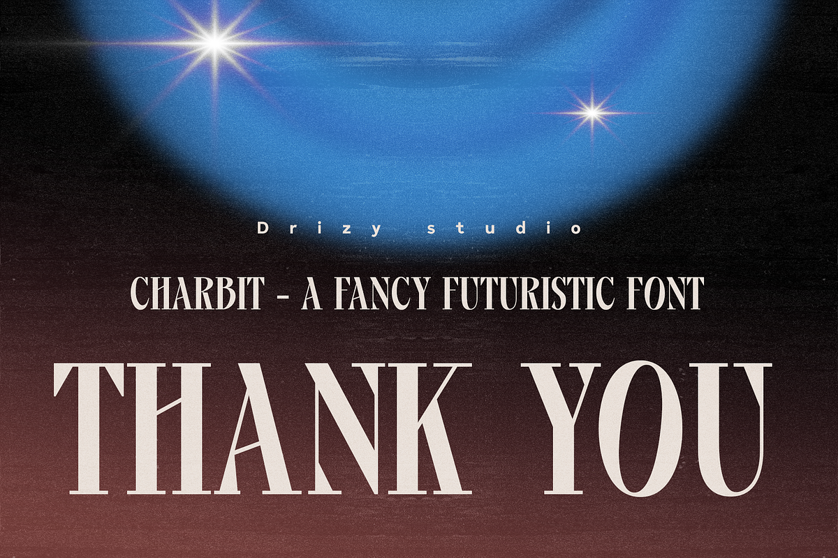 Charbit – Fancy Futuristic Font, a Serif Font by Drizy (Photo 8 of 8)