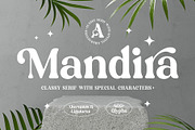 Mandira - Elegant Serif, a Serif Font by Arterfak Project (Thumbnail 1 of 9)