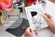 Flowers and People Lineart Clipart, a Person Illustration by BalanceUA (Thumbnail 3 of 12)