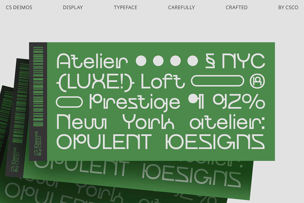 CS Deimos – Art Deco Font, a Sans Serif Font by Craft Supply Co. (Photo 4 of 8)
