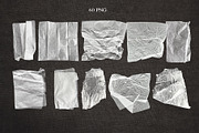 PNG Wrinkled Glued Paper Pack, an Object Graphic by Marie T (Thumbnail 6 of 16)
