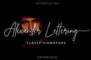 ALEXANDER LETTERING, a Script Font by AMINMARIO (Thumbnail 1 of 10)