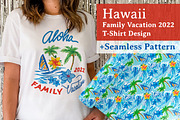 Hawaii Family Vacation T-Shirt Print, an Object Graphic by Paul Lesser (Thumbnail 1 of 6)