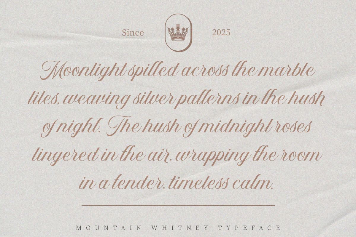 Mountain Whitney, a Script Font by Suza Studio (Photo 5 of 10)