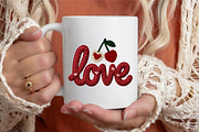 Faux Yarn LOVE Cherry Valentine PNG, an Illustration by designcity5 (Thumbnail 5 of 8)