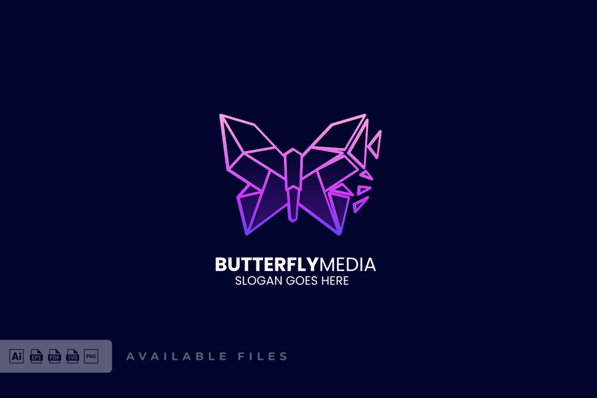 Butterfly Gradient Line Art Logo, a Branding & Logo Template by ivan_artnivora