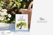 100 watercolour global tree clip art, a Seasonal Illustration by Poppy Lane Studio (Thumbnail 5 of 11)