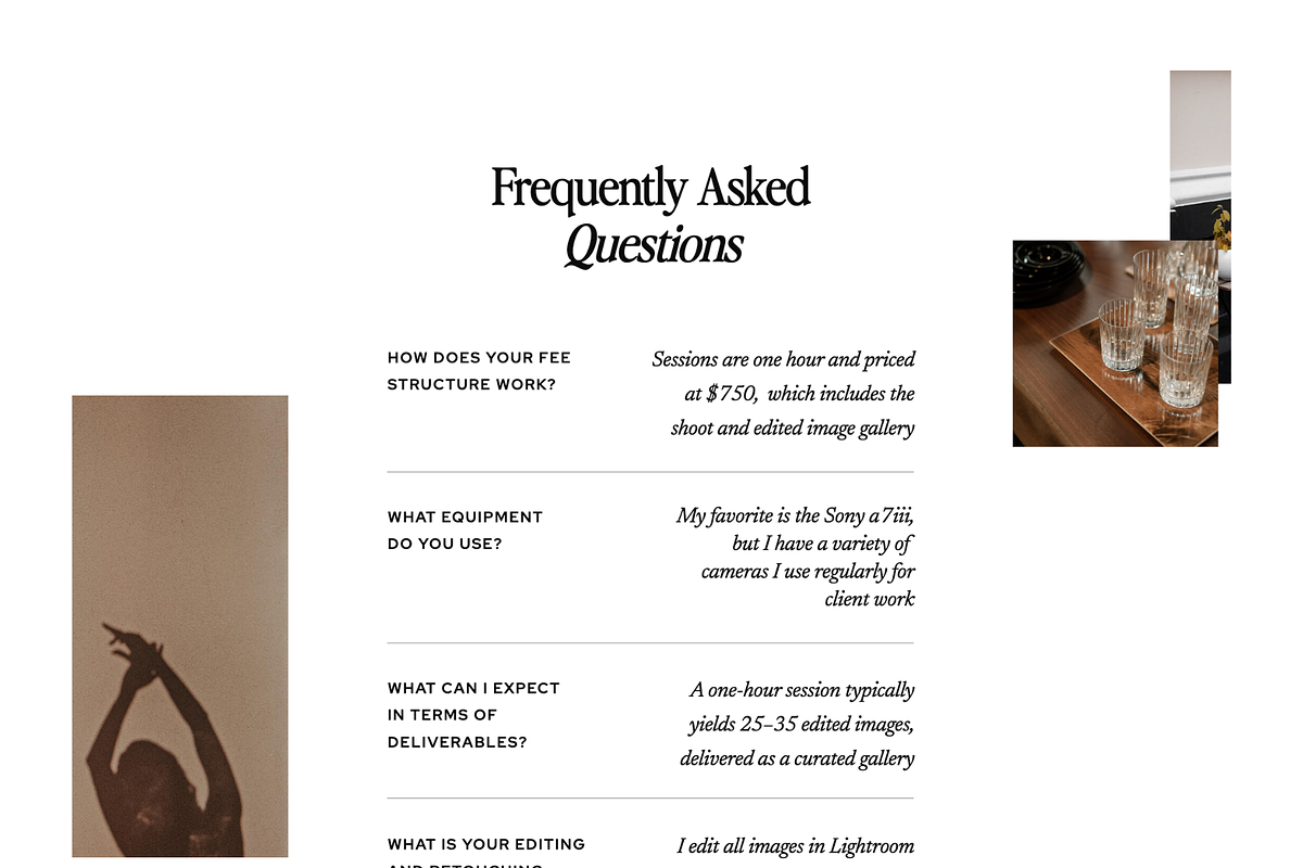 Photography Showit Website Template, a Websites & App Template by Caroline C Wilder (Photo 4 of 6)