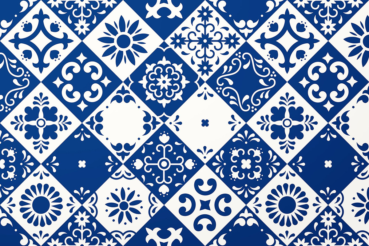 Mexican Talavera Tiles Patterns Set, a Pattern Graphic by Krolja (Photo 5 of 6)