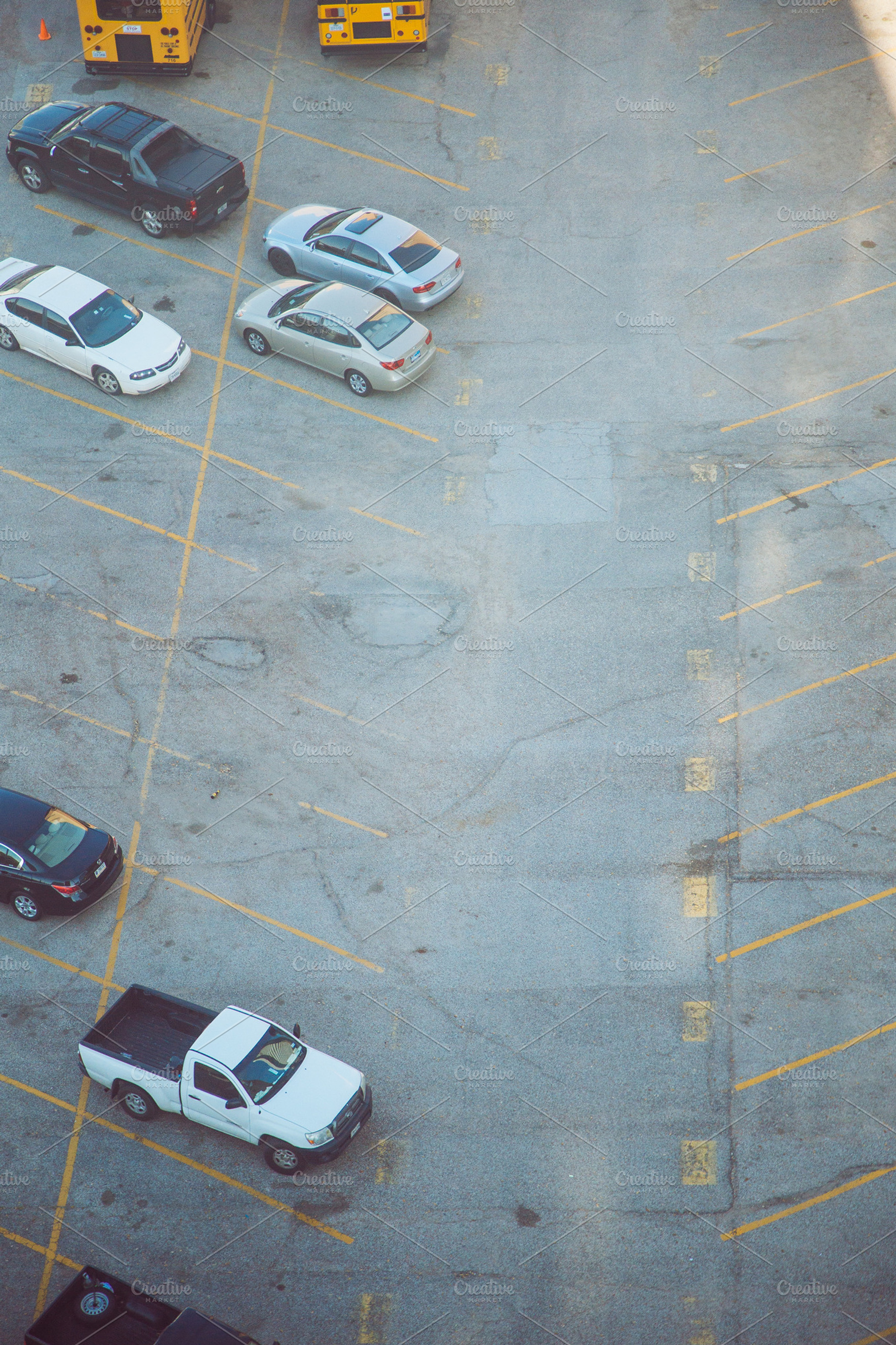 Parking Lot Sky View, a Transportation Photo by MarkieAnn Photography