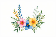 Vibrant Watercolor Floral Bouquet Bu, an Illustration by BIPLOB EXPERT (Thumbnail 4 of 14)
