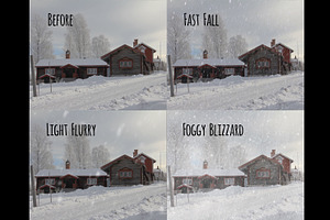 Realistic Falling Snow Overlays