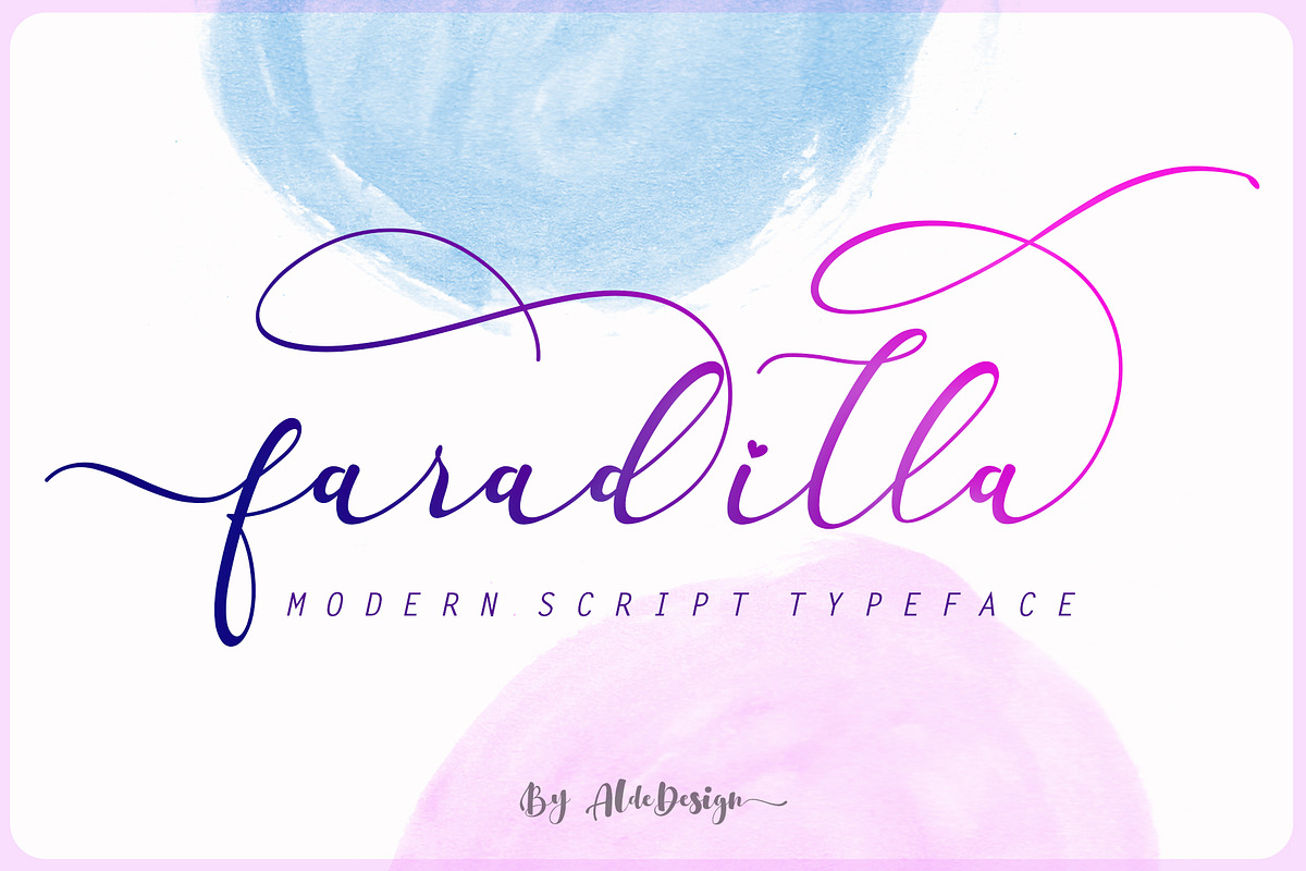 Faradilla / Beautiful Script preview 2