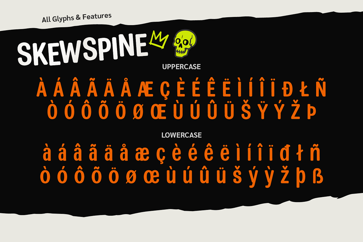 Skew Spine, a Sans Serif Font by BBtypeStudios (Photo 11 of 11)