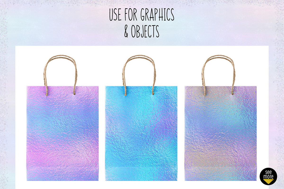 Iridescent Bright Foils, a Texture Graphic by Julie Campbell (Photo 4 of 5)