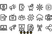 Minimal Technology Icon Set, an Illustration by designvectx (Thumbnail 3 of 3)