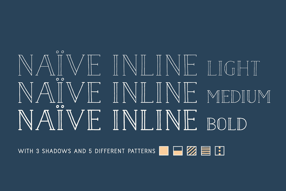 Naive Inline Font Collection preview 2