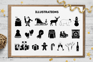 X-mas. 40 Hand Drawn Objects