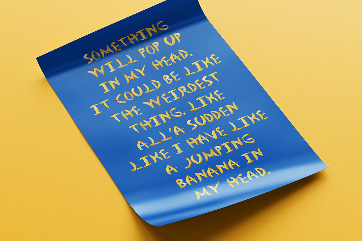 Banana Font, a Font by Handmadefont (Photo 4 of 9)
