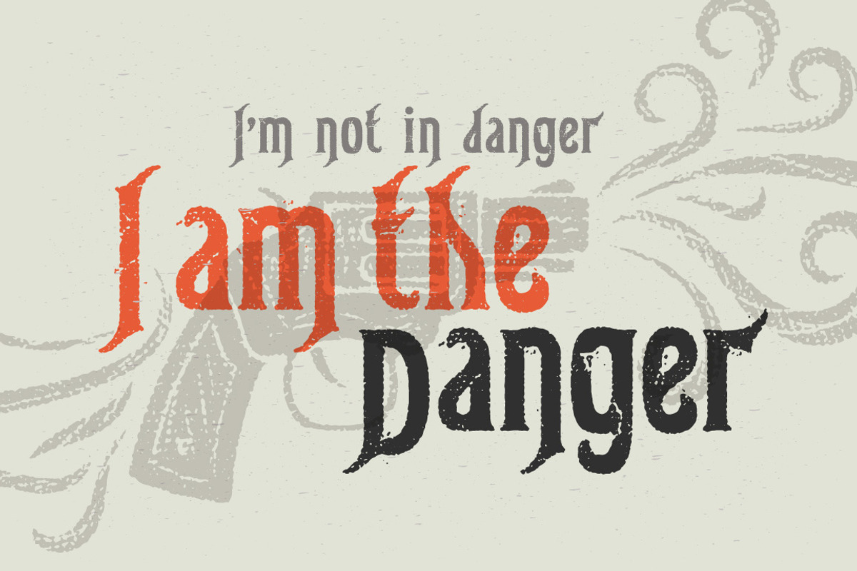 Gunshot typeface preview 2