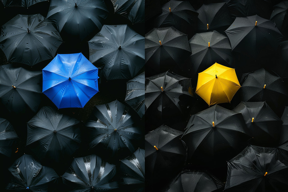 116 Umbrellas, a Background Photo by Handmadefont (Photo 7 of 14)