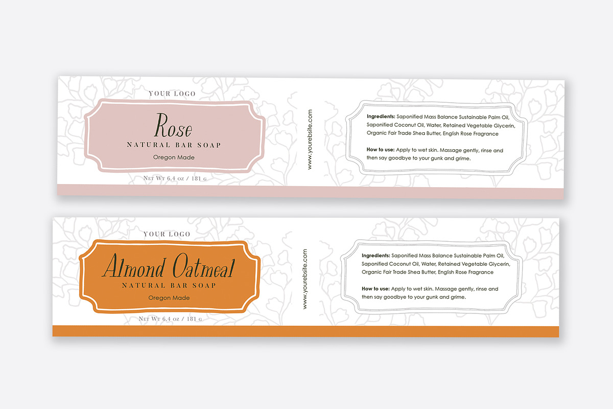 Soap Label Template, a Stationery Template by Marham Labeling Co (Photo 2 of 2)