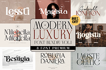 Modern Luxury Serif Font Bundle Vol1