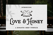 Love And Honey | romantic serif, a Serif Font by BearyType Studio (Thumbnail 1 of 17)