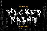 Wicked Paint Graffiti Horror Font, a Font by PutraCetol Studio (Thumbnail 1 of 5)
