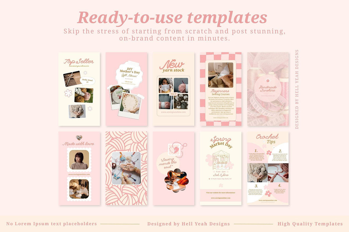 Artisan Craft Insta Story Templates, a Social Media Template by Hell Yeah Designs (Photo 8 of 9)