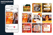Autumn Instagram Animated Template, a Social Media Template by Brandspark Mini (Thumbnail 1 of 2)