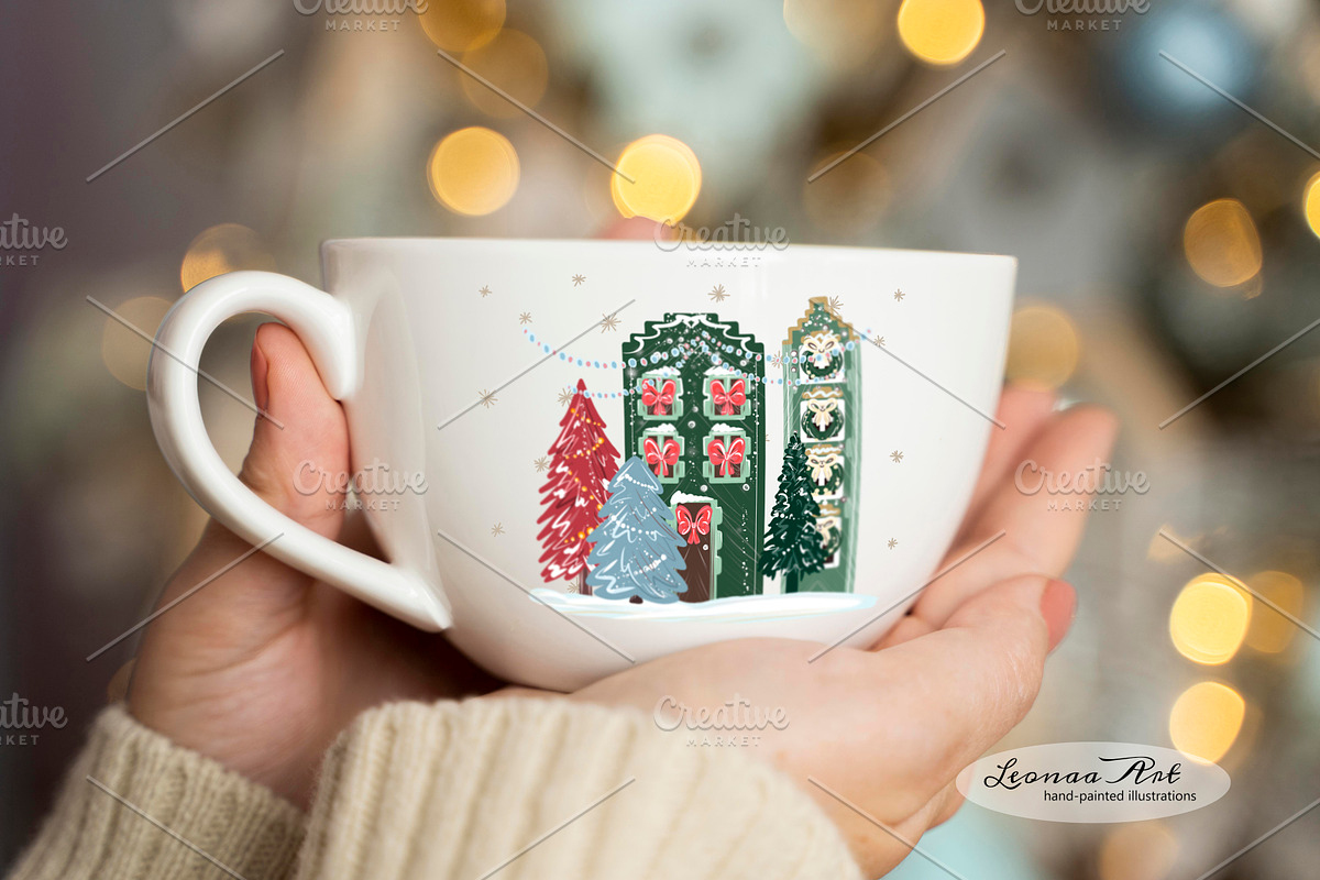 Christmas Magic Clip Art Collection, a Seasonal Illustration by Leonaa art (Photo 2 of 11)