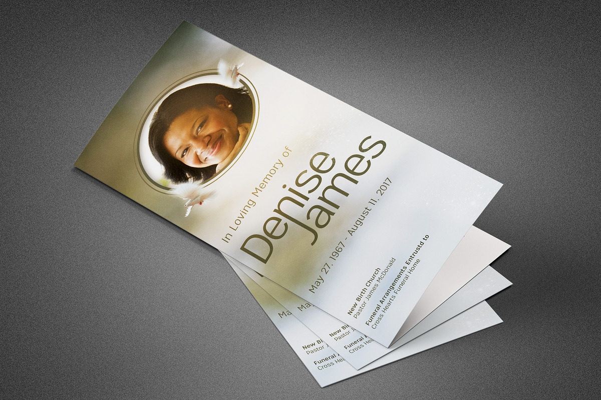 Essence of Love Funeral Program, a Brochure Template by loswl (Photo 1 of 5)