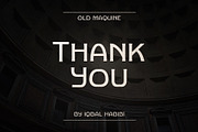 Old Maquine - Display Font, a Sans Serif Font by iqbal habibi (Thumbnail 9 of 9)
