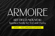 Armoire: Art Deco font family, a Sans Serif Font by Justin Penner (Thumbnail 1 of 8)