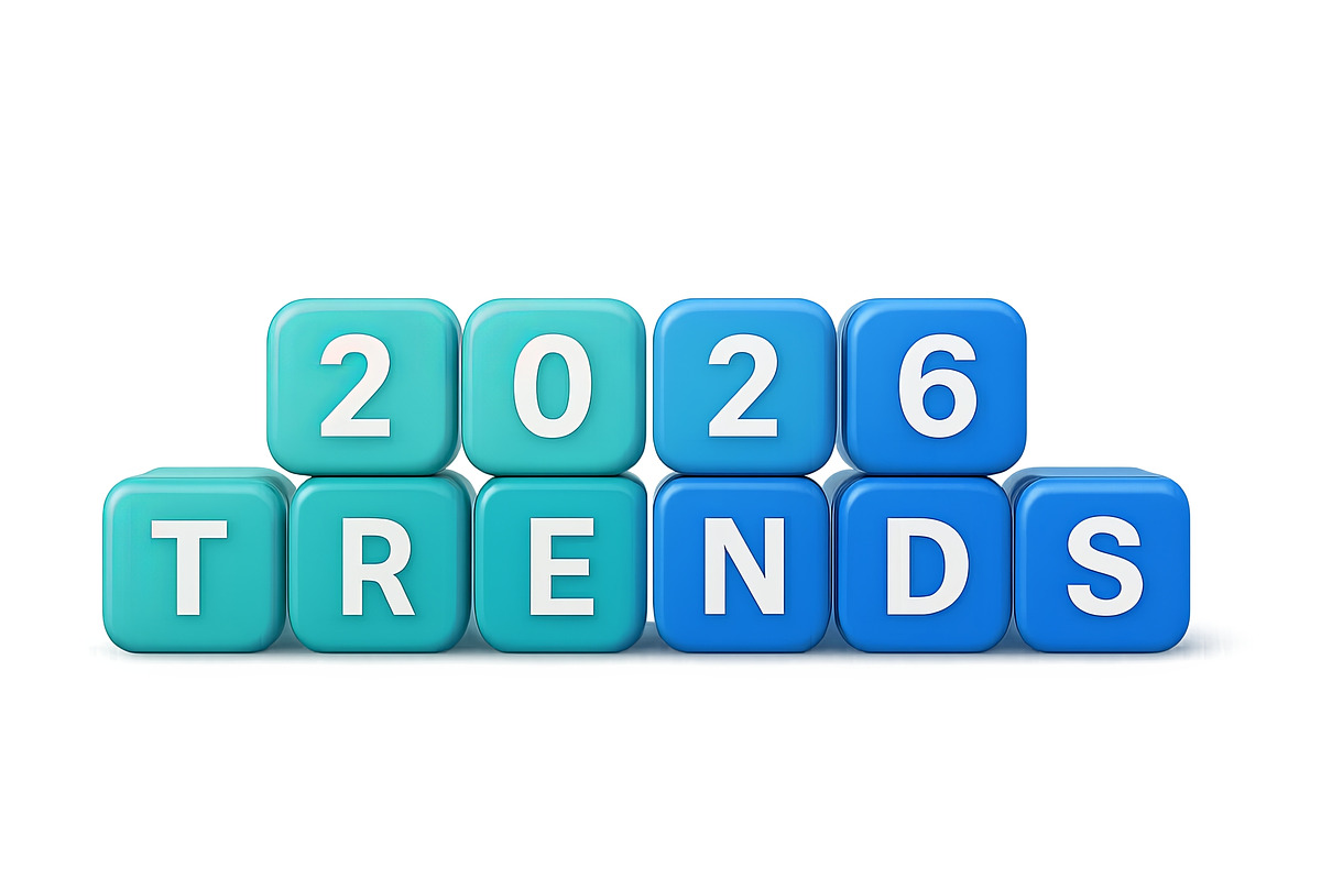 2026 trends in blue blocks, isolated, an Illustration by Dvoevnore photos