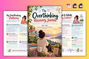 The Overthinking Recovery Journal, a Stationery Template by Designmela01 (Thumbnail 3 of 6)