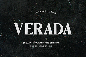 VERADA - Elegant Modern Sans Serif