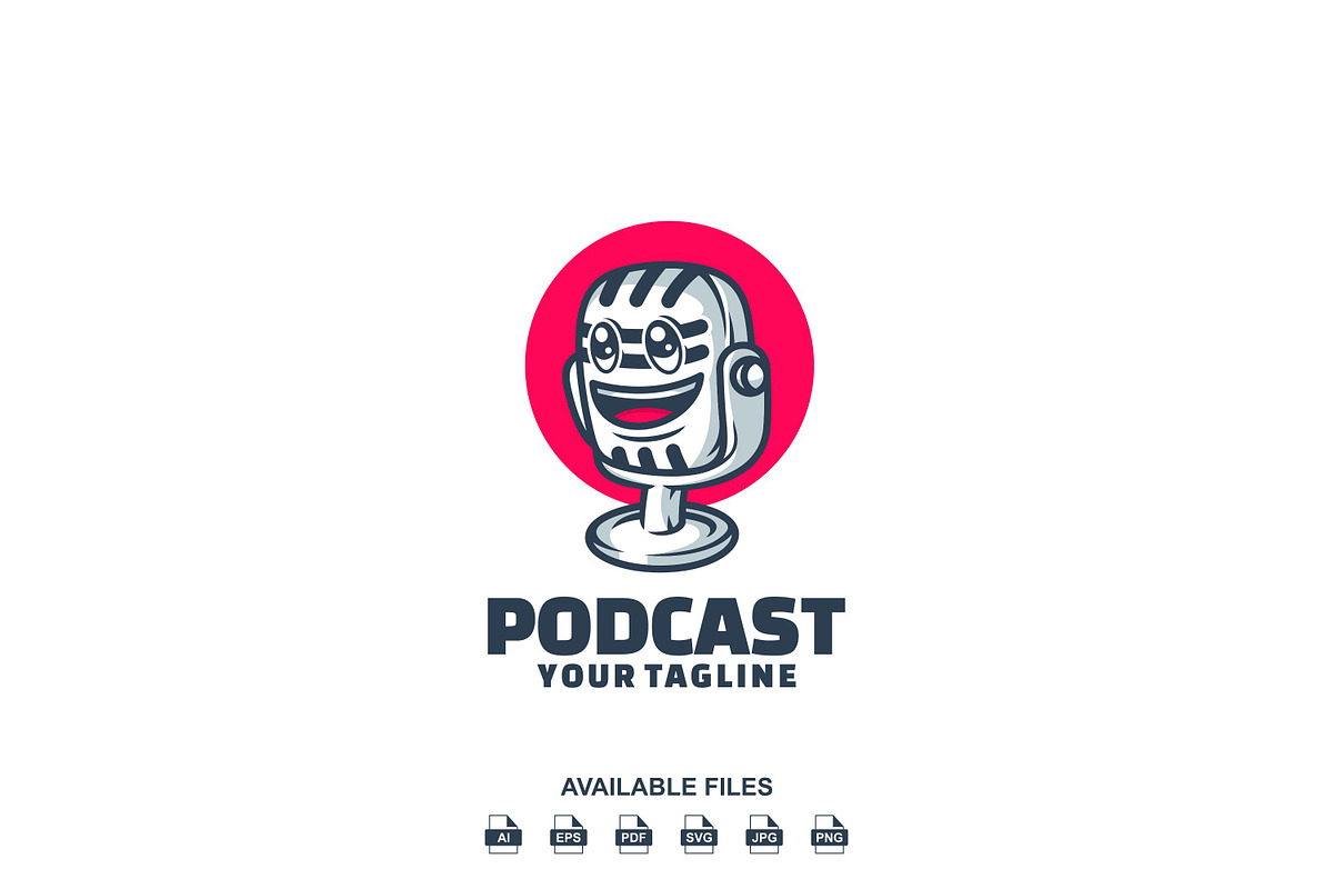 Podcast Logo, a Design Template by artchiles_design