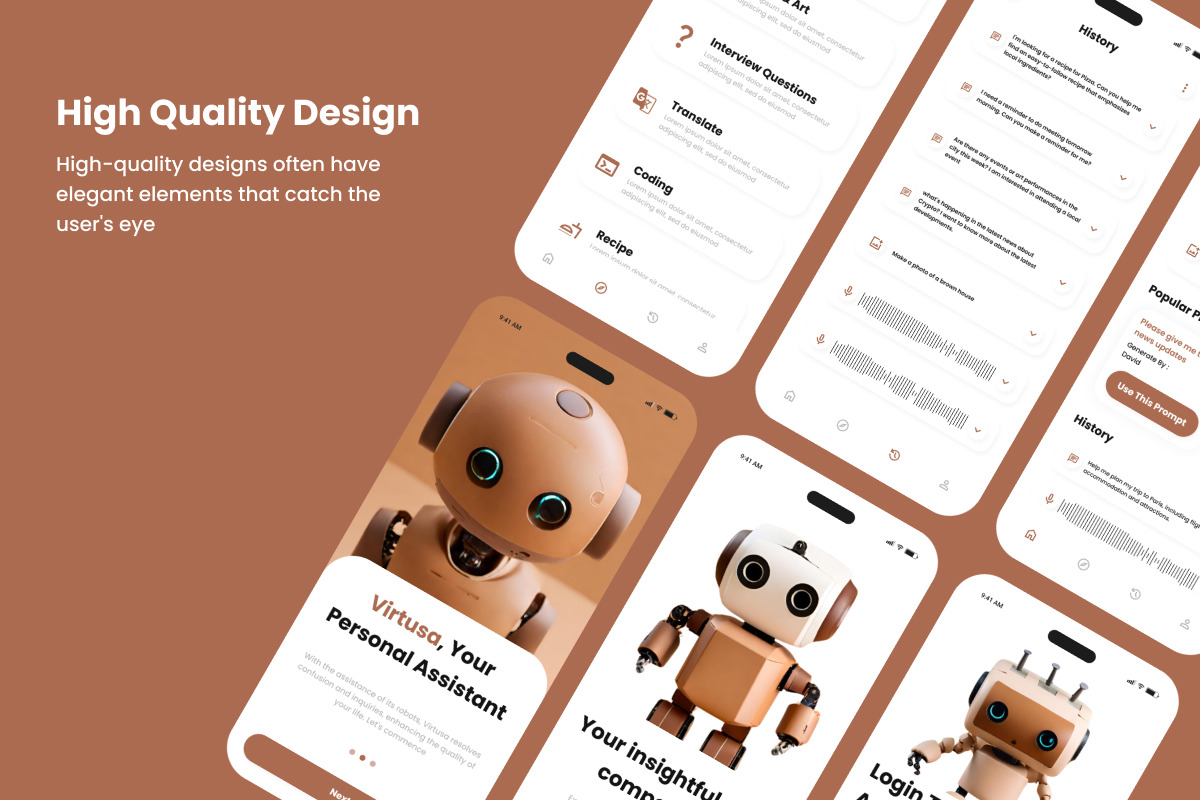 Virtusa - Ai Chatbot Mobile App, an App Template by twinstd (Photo 3 of 5)