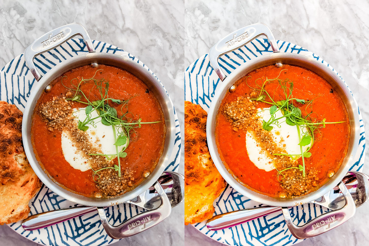 10 BRIGHT FOOD LIGHTROOM PRESETS, an Action Add-On by Emma Kate Creative (Photo 4 of 10)
