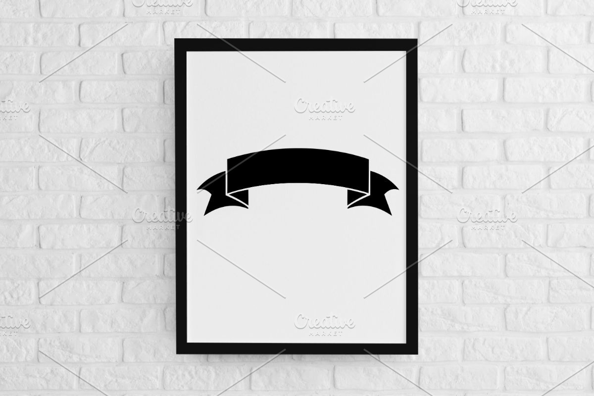 Banner Silhouette SVG, a Decorative Illustration by newminddesign (Photo 2 of 5)
