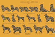 Herding dogs, Sheepdogs Silhouettes, an Animal Illustration by pet design shop (Thumbnail 2 of 13)