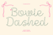 CS Bowie Dashed, a Script Font by Craft Supply Co. (Thumbnail 1 of 8)